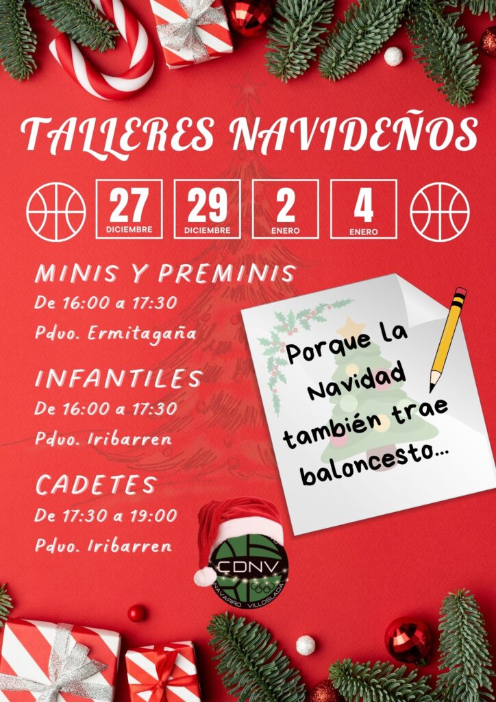 talleres navideños baloncesto CD Navarro Villoslada